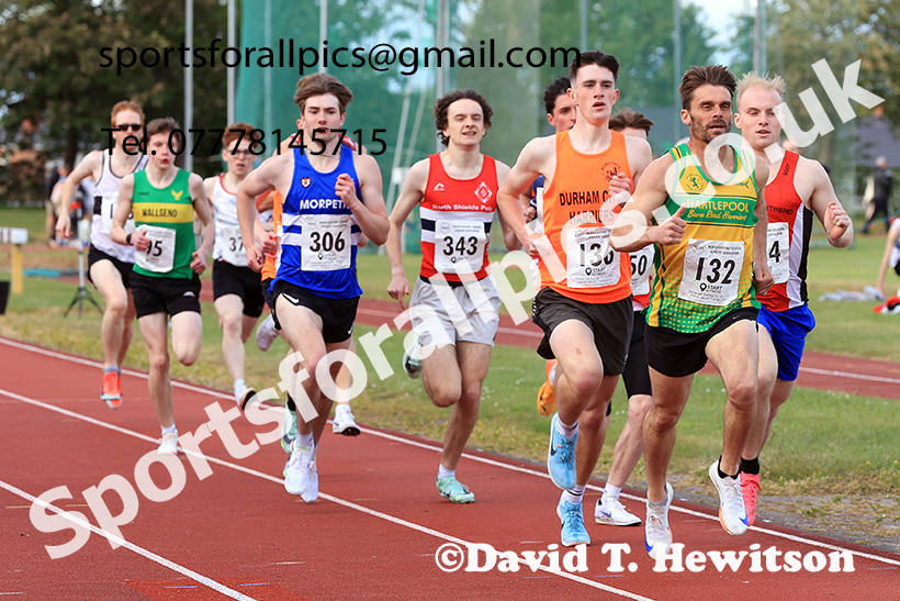 The 800 metres, 2025 NEGP No 2, Monkton Stadium, Wednesday, May 28th. Photo: David T. Hewitson/Sports for All Pics